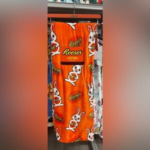 Easter Reese’s candy plush blanket throw